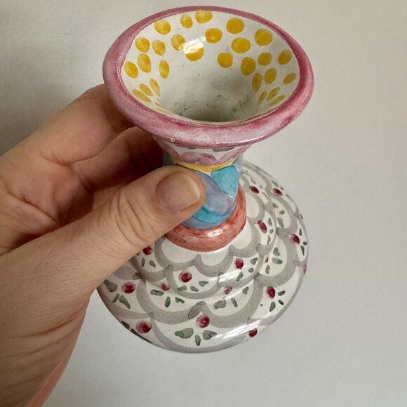 Single MacKenzie-Childs Candlestick Holder - Retired - Picture 7 of 10